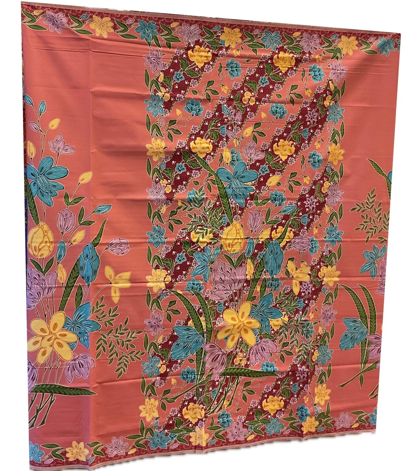 Handstamp Batik Fabric HSBF-2M-PEACH-9066