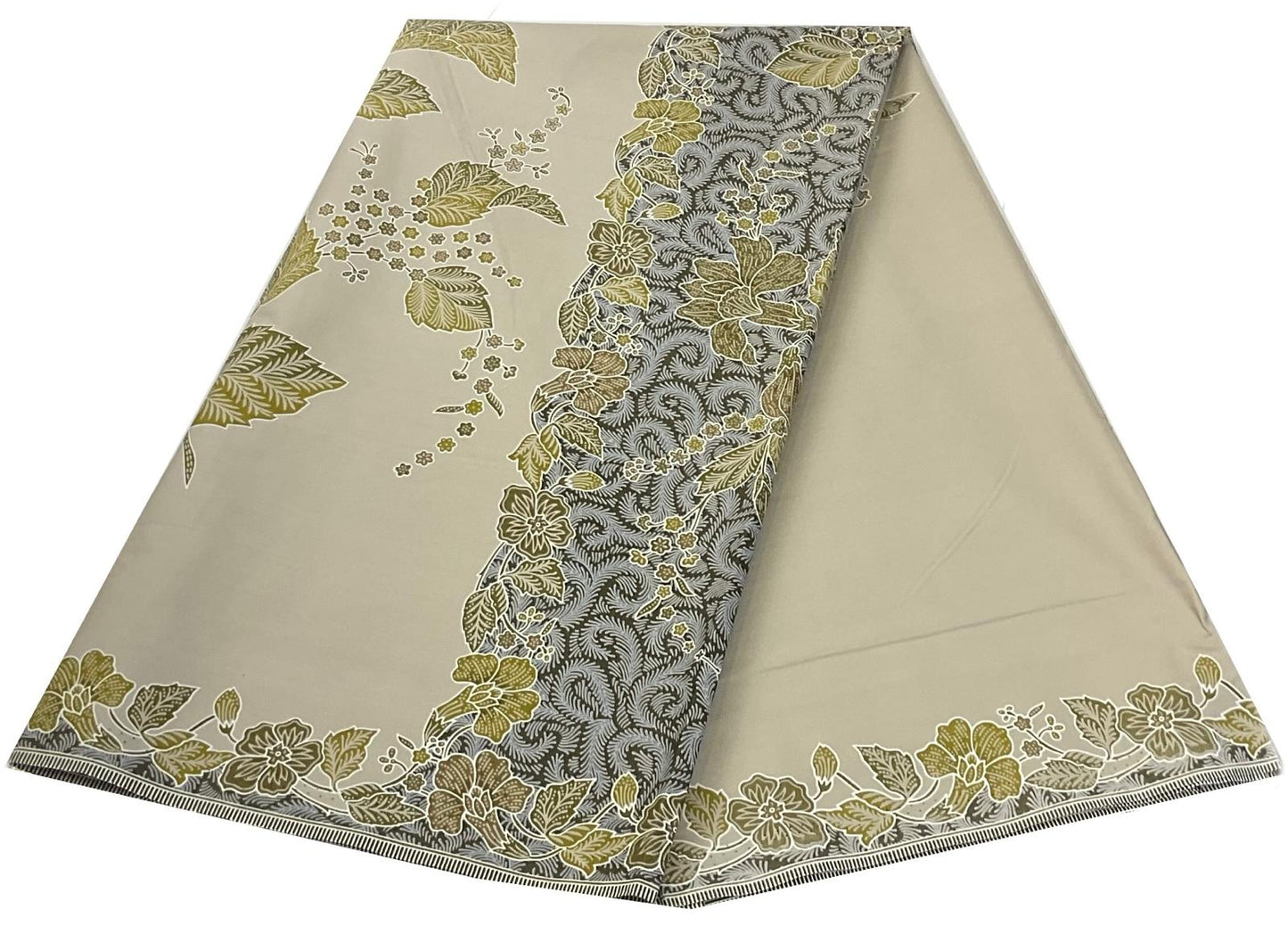 Handstamp Batik Fabric HSBF-2M-GREY-9092