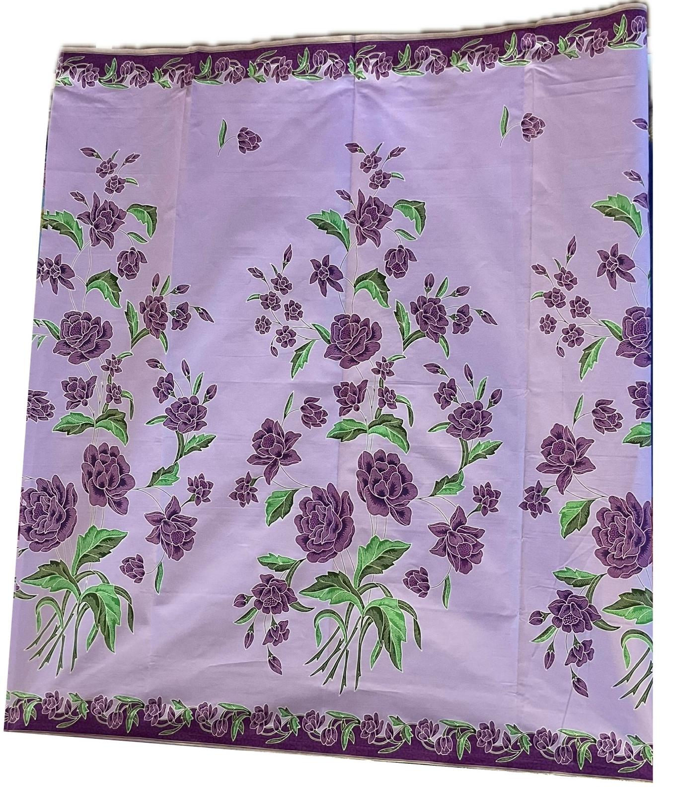 Handstamp Batik Fabric HSBF-2M-PURPLE-9094