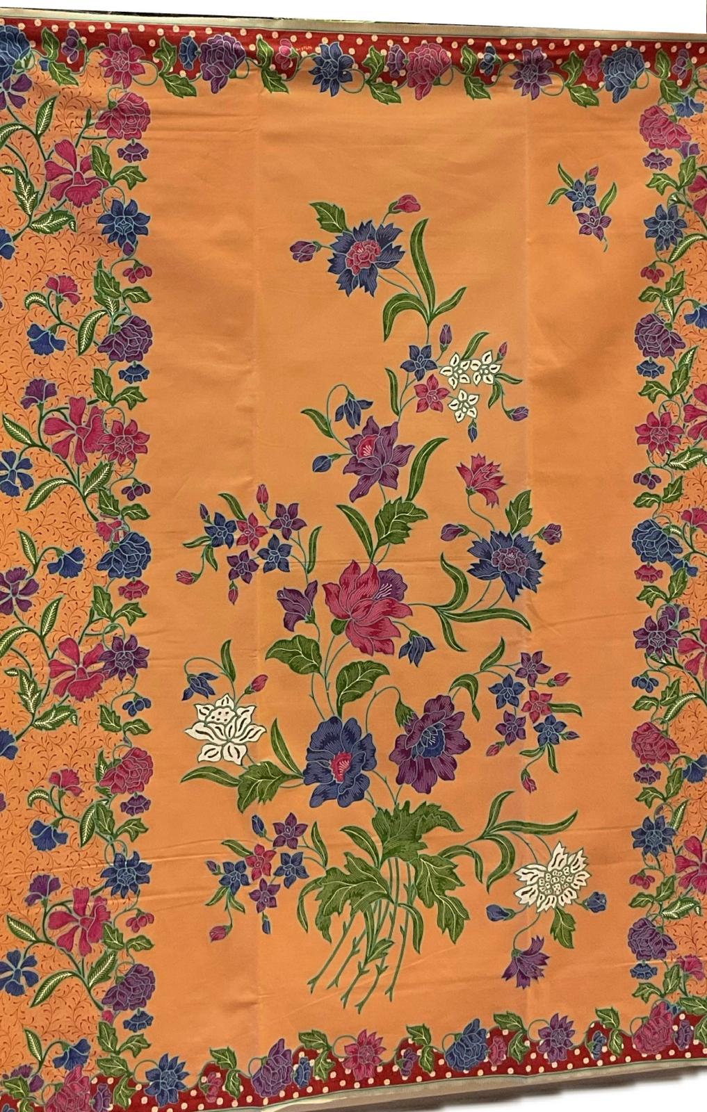Handstamp Batik Fabric HSBF-2M-ORANGE-90106