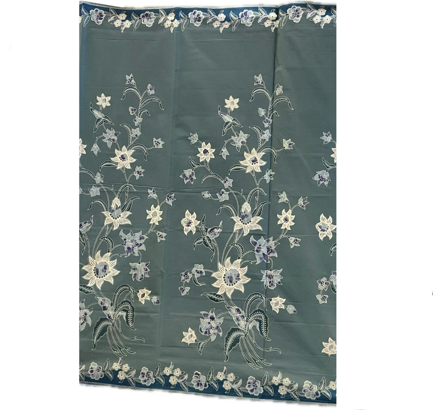 Handstamp Batik Fabric HSBF-2M-GREEN-9093