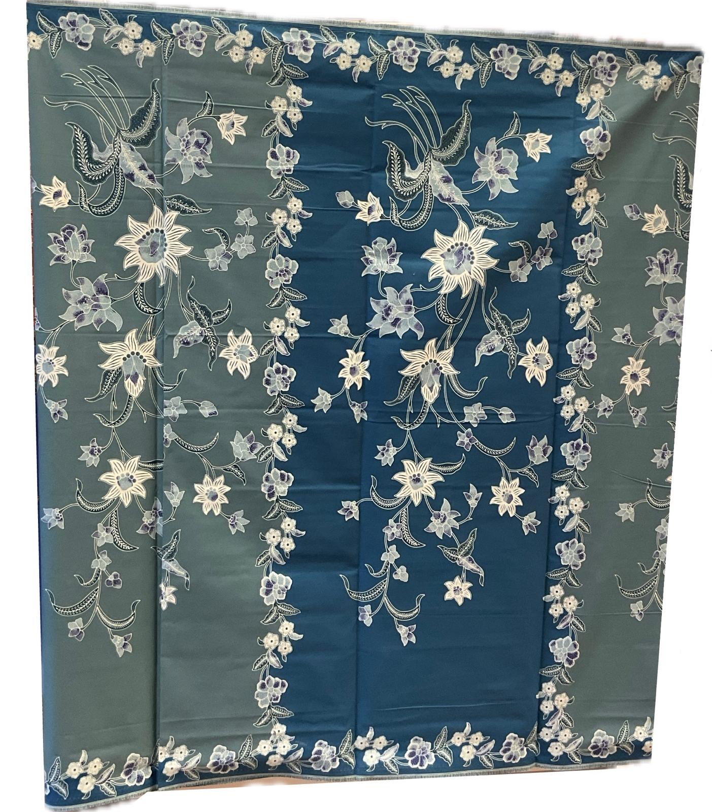 Handstamp Batik Fabric HSBF-2M-GREEN-9093