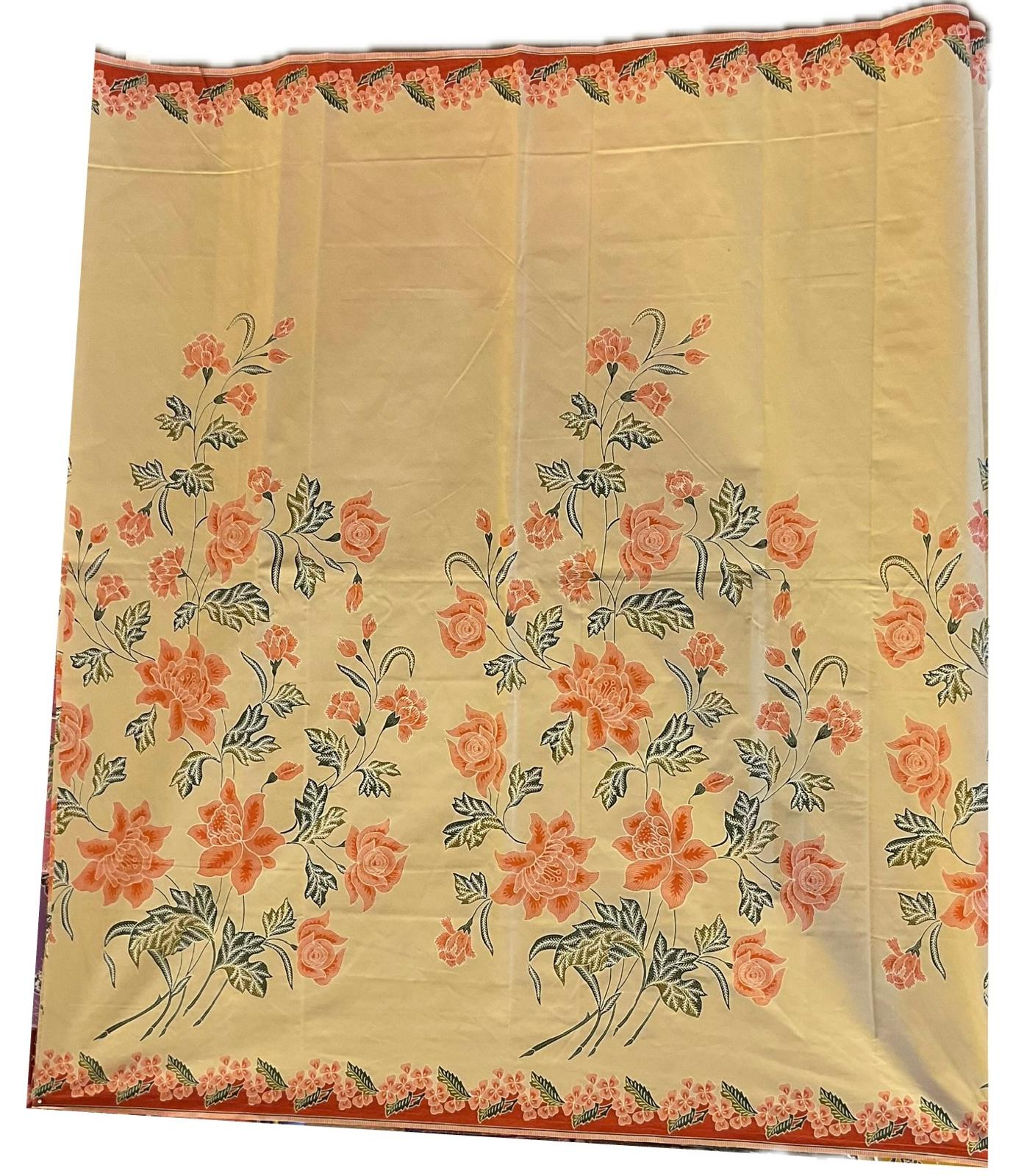 Handstamp Batik Fabric HSBF-2M-ORANGE-9097