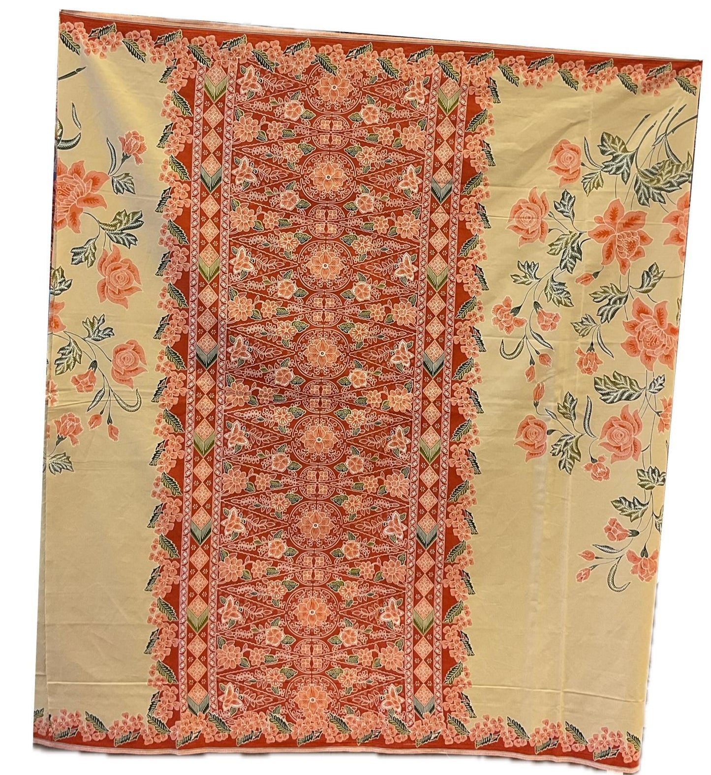 Handstamp Batik Fabric HSBF-2M-ORANGE-9097