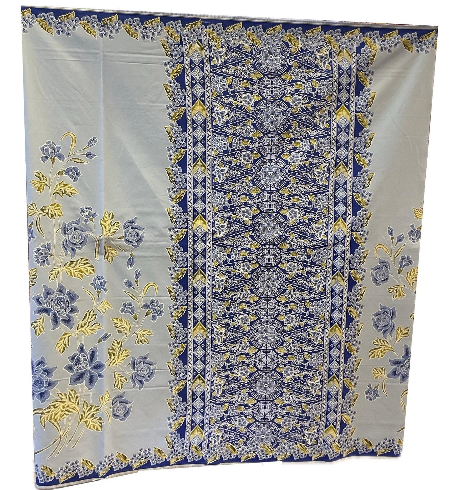Handstamp Batik Fabric HSBF-2M-BLUE-90101