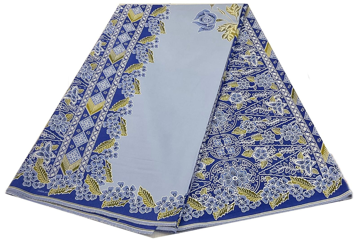 Handstamp Batik Fabric HSBF-2M-BLUE-90101