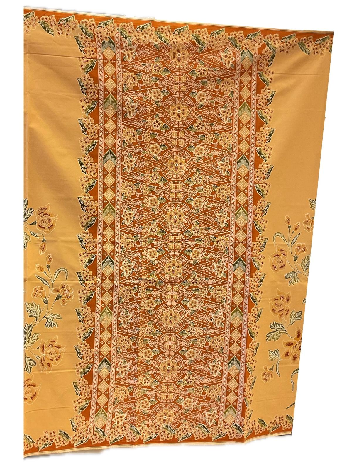 Handstamp Batik Fabric HSBF-2M-ORANGE-9096