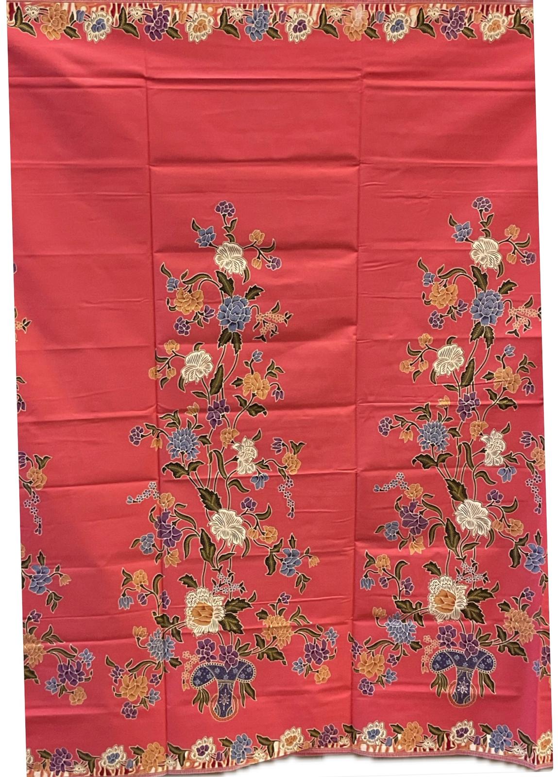 Handstamp Batik Fabric HSBF-2M-PINK-90104