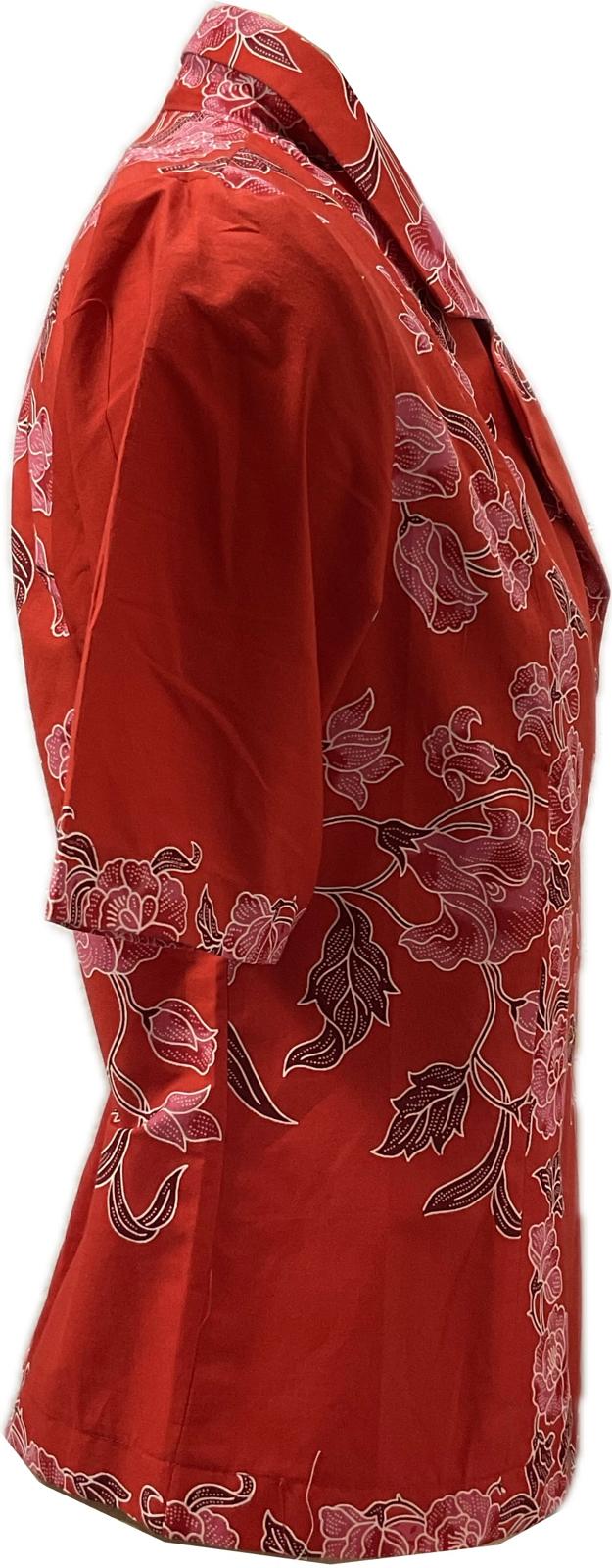 Ladies Batik Top LBT-M-RED-A11001