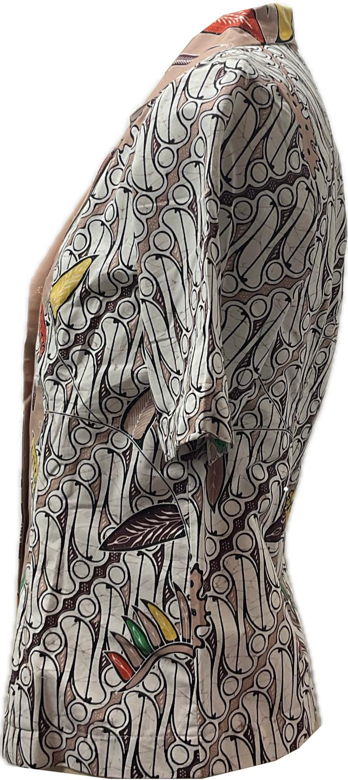 Ladies Batik Top LBT-M-BROWN-A11002
