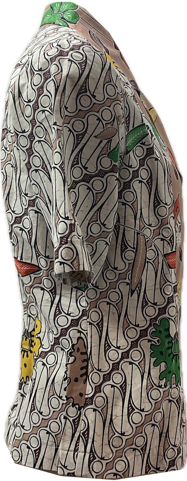 Ladies Batik Top LBT-M-BROWN-A11002