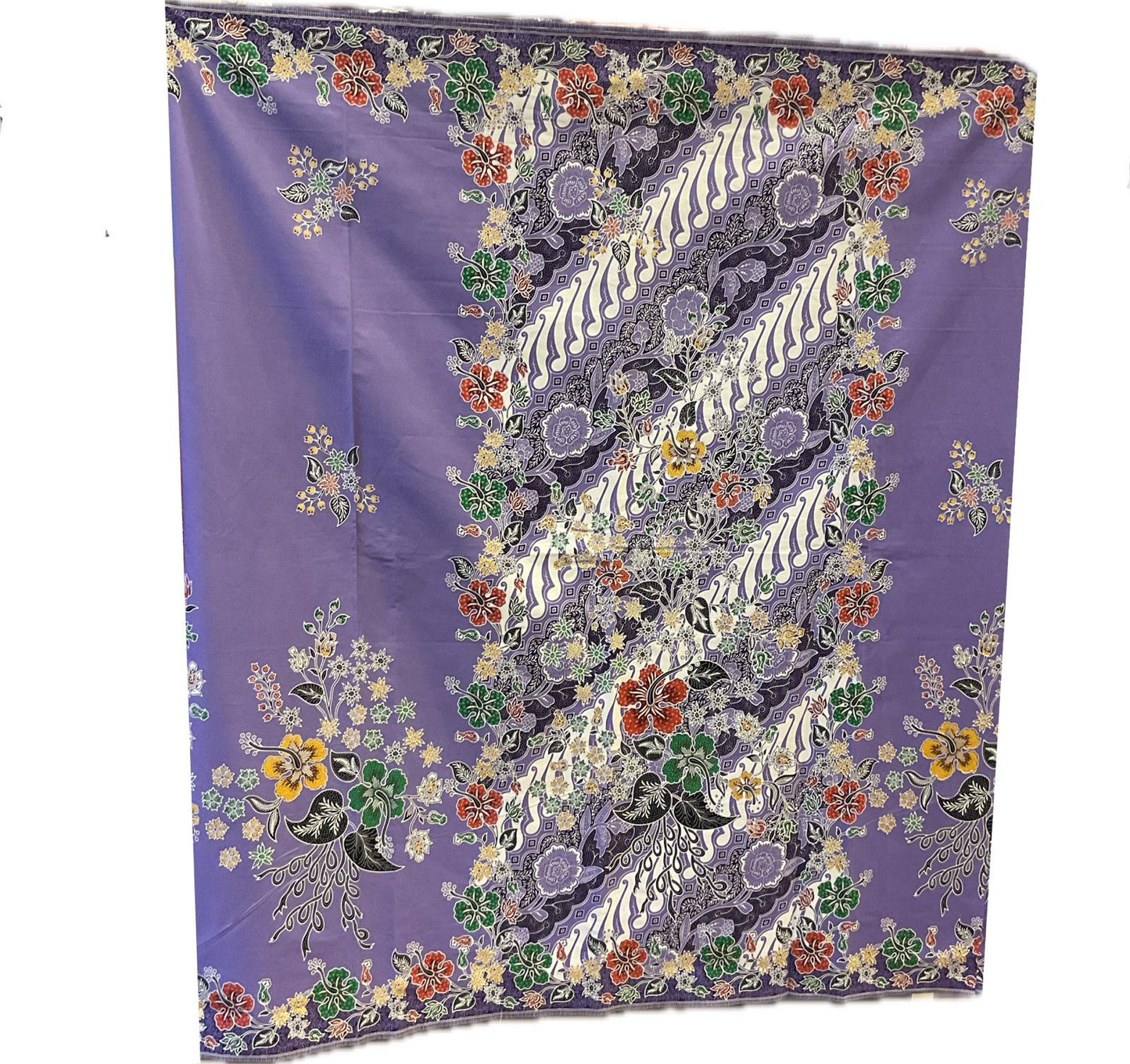 Handstamp Batik Fabric HSBF-2M-PURPLE-90105