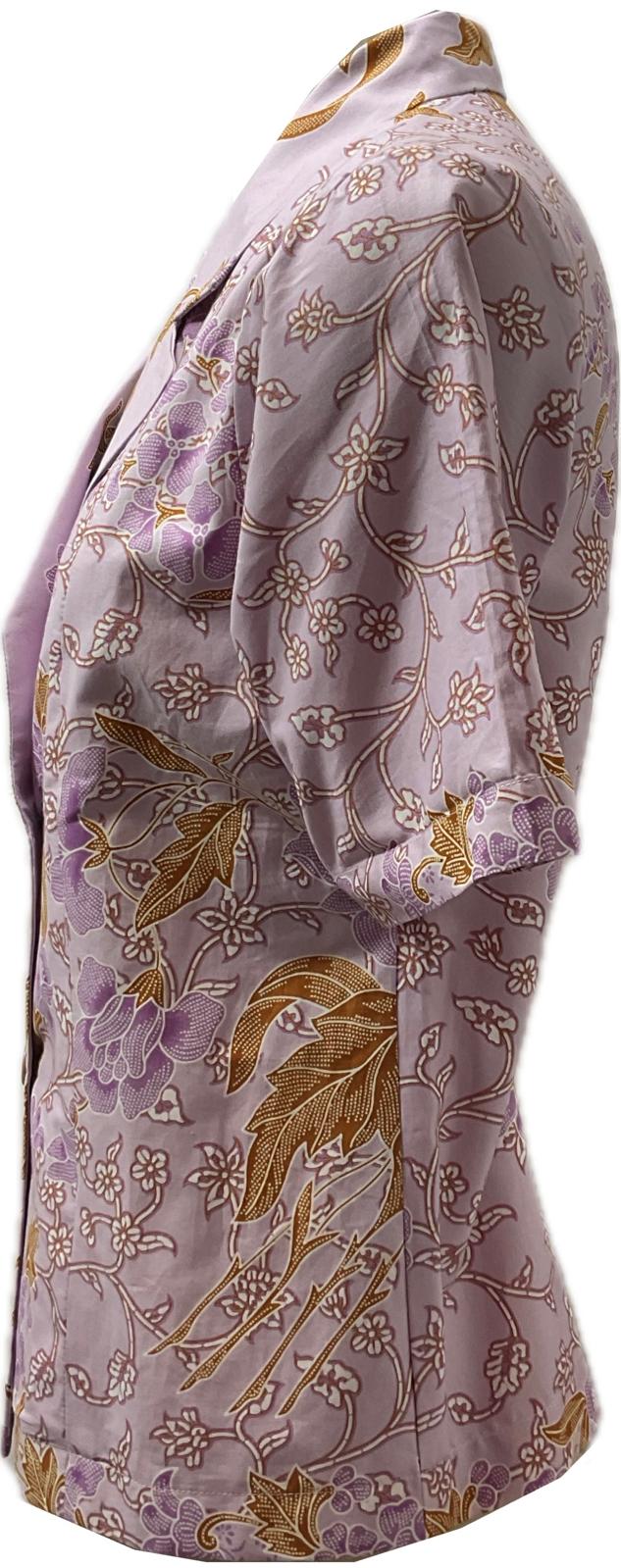 Ladies Batik Top LBT-L-PURPLE-A111001