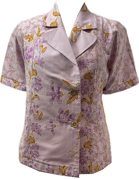 Ladies Batik Top LBT-L-PURPLE-A111001