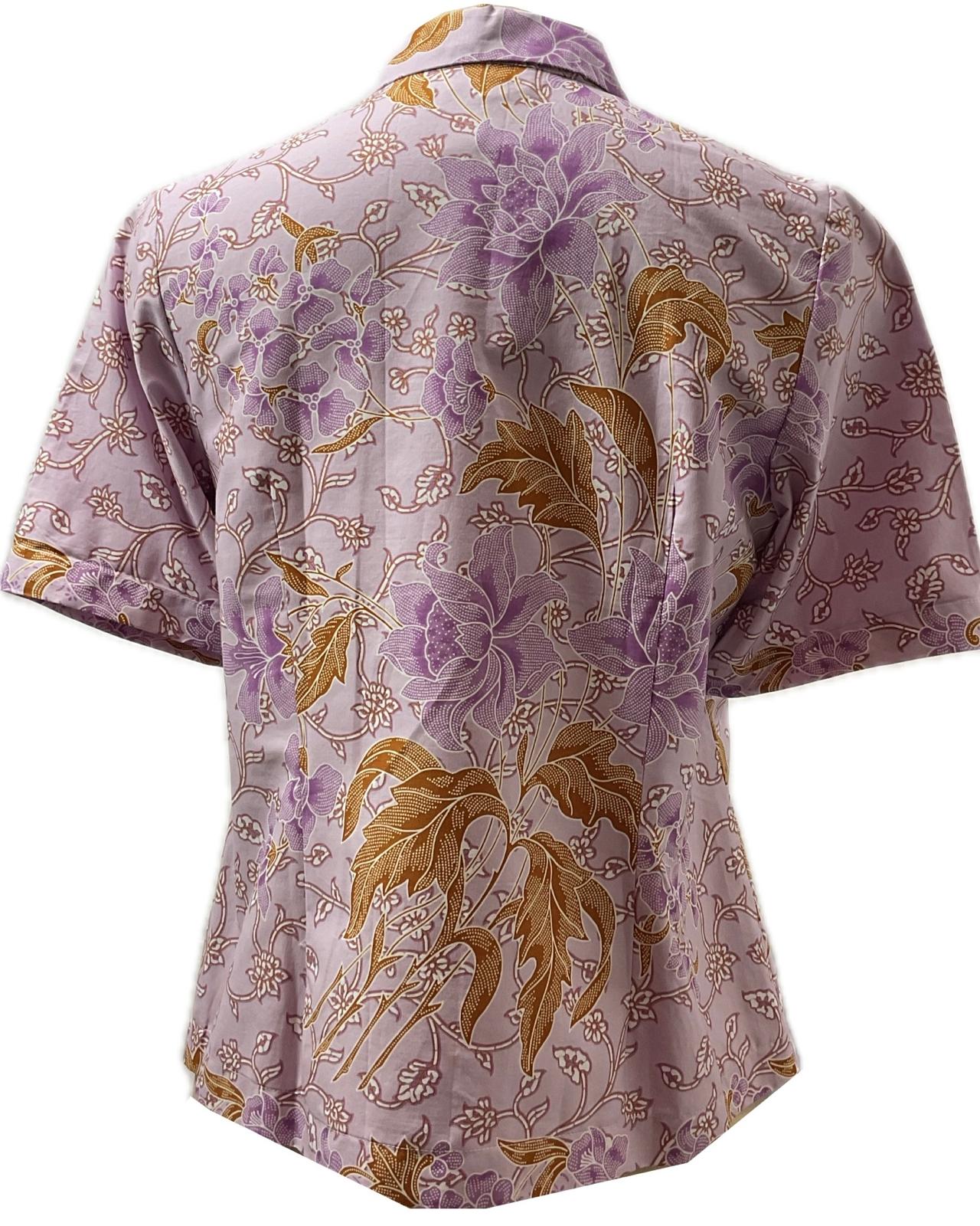 Ladies Batik Top LBT-L-PURPLE-A111001