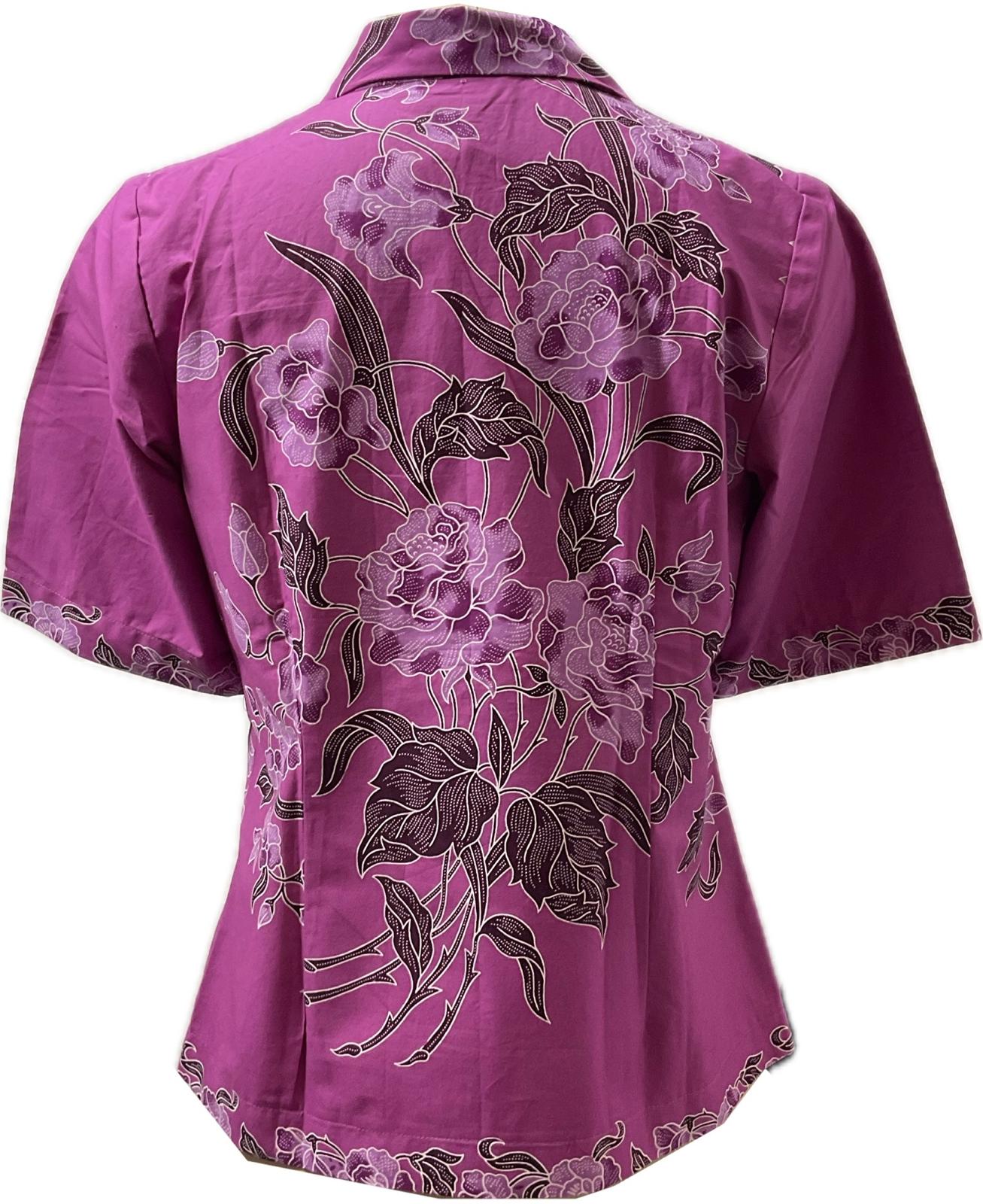 Ladies Batik Top LBT-M-PINK-A11004