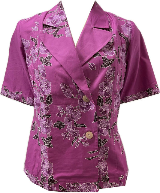 Ladies Batik Top LBT-M-PINK-A11004