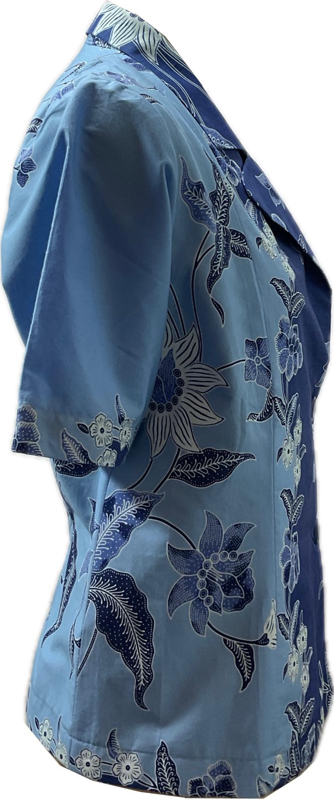 Ladies Batik Top LBT-L-BLUE-A111002