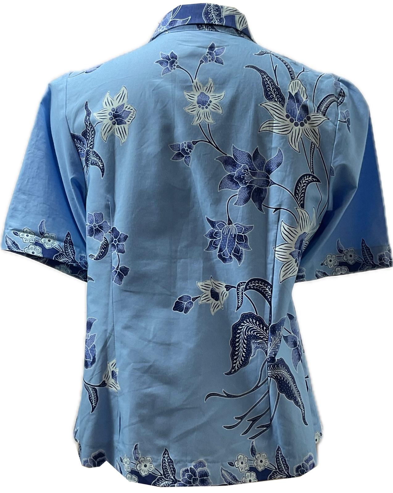 Ladies Batik Top LBT-L-BLUE-A111002
