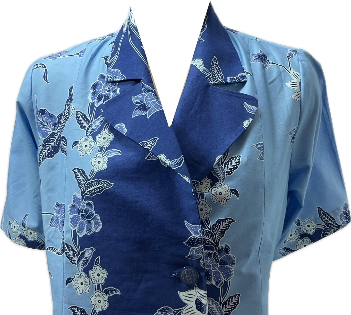 Ladies Batik Top LBT-L-BLUE-A111002