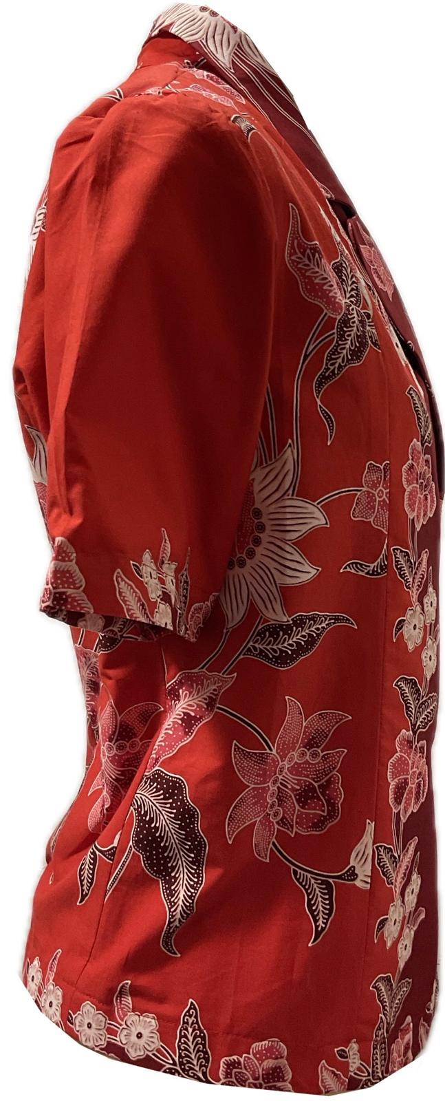 Ladies Batik Top LBT-L-RED-A111003