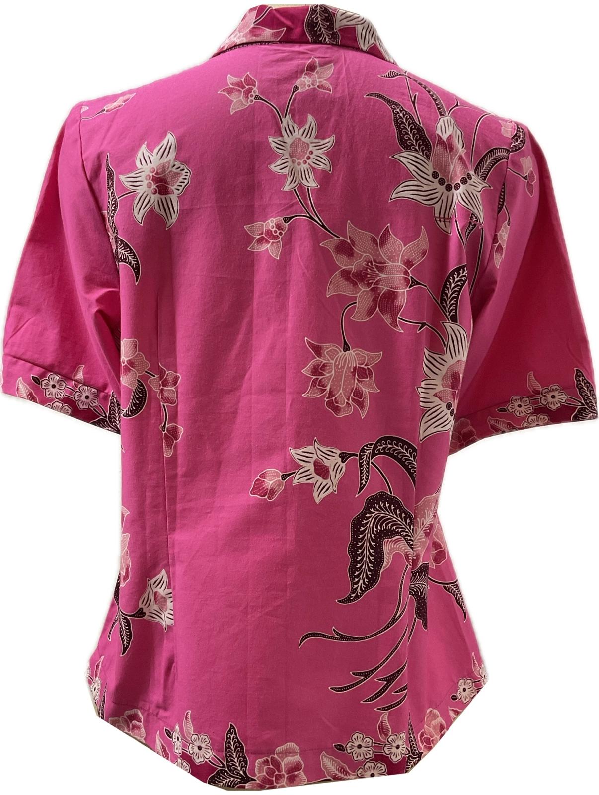 Ladies Batik Top LBT-L-PINK-A111004