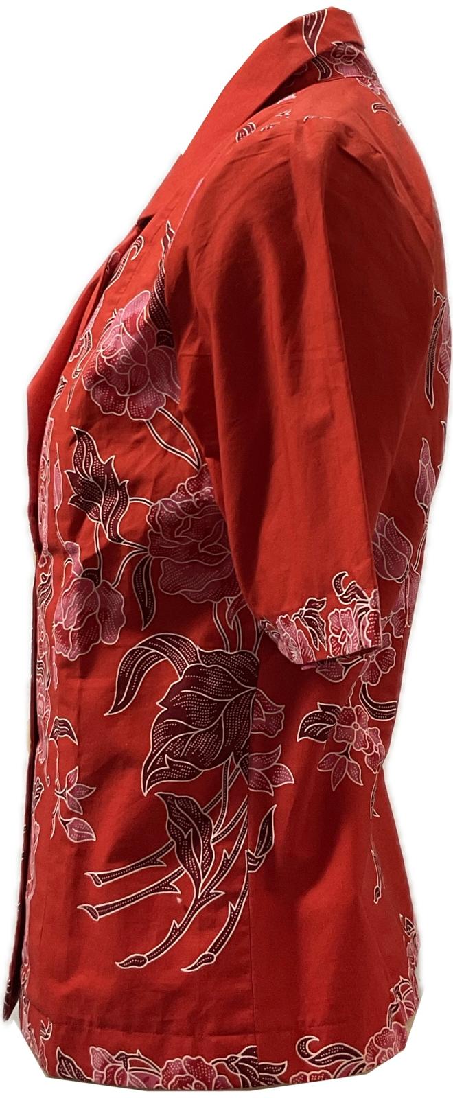 Ladies Batik Top LBT-L-RED-A111005