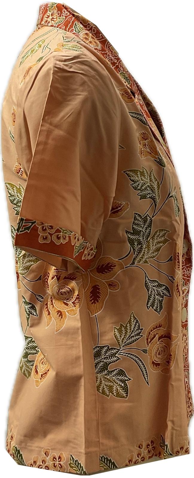 Ladies Batik Top LBT-L-ORANGE-A111006
