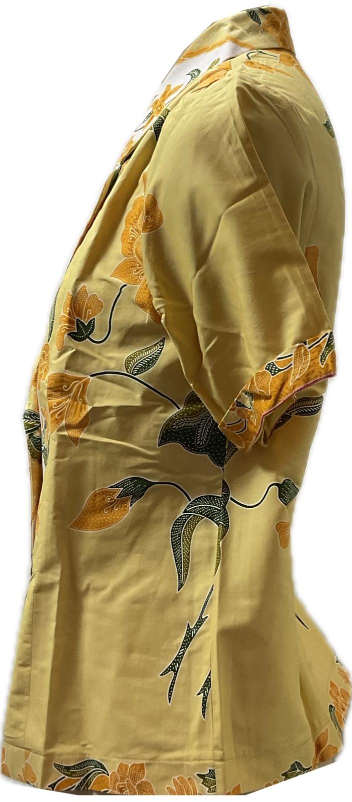 Ladies Batik Top LBT-L-YELLOW-A111007
