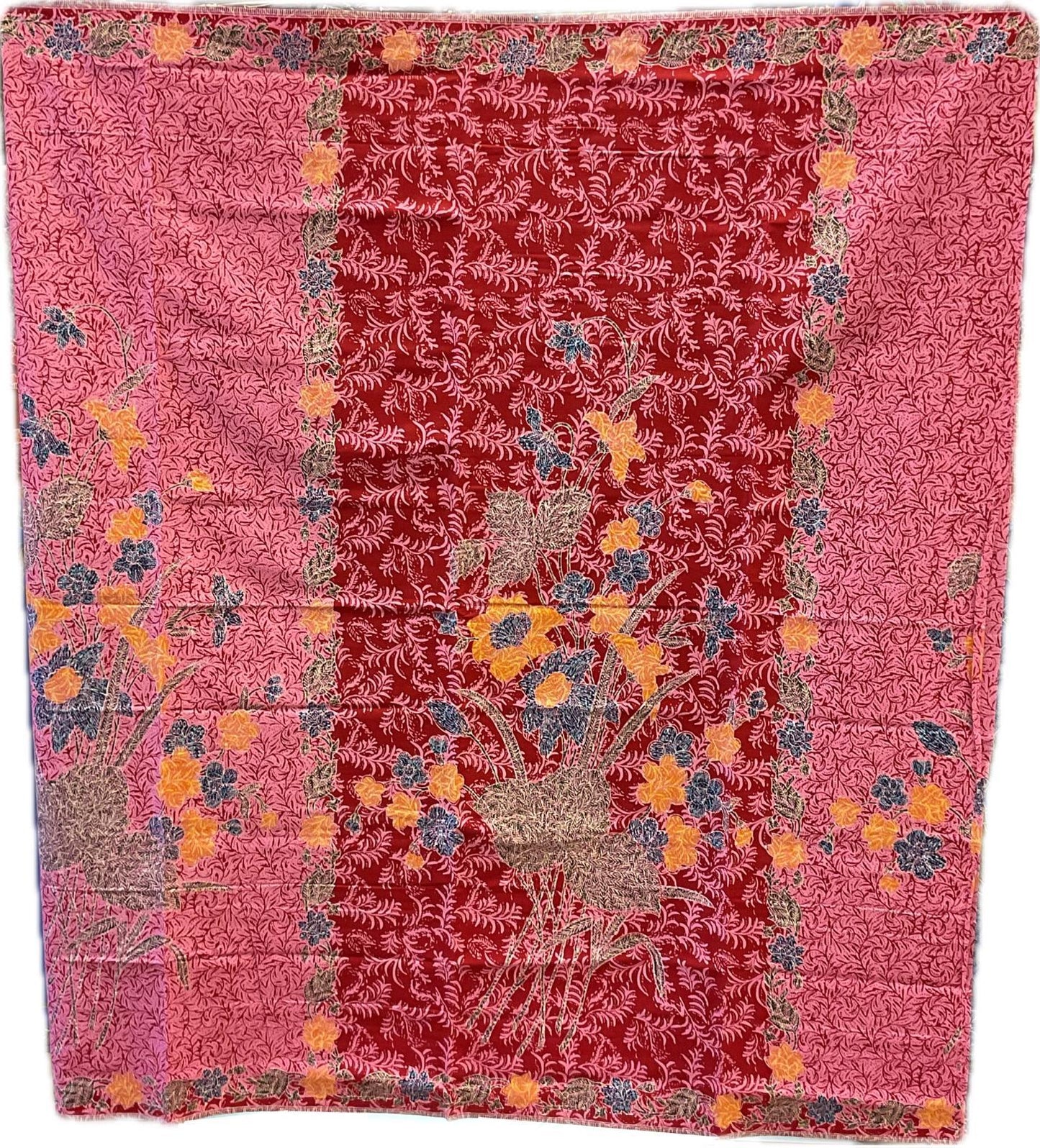 Handstamp Batik Fabric HSBF-2M-PINK-90115