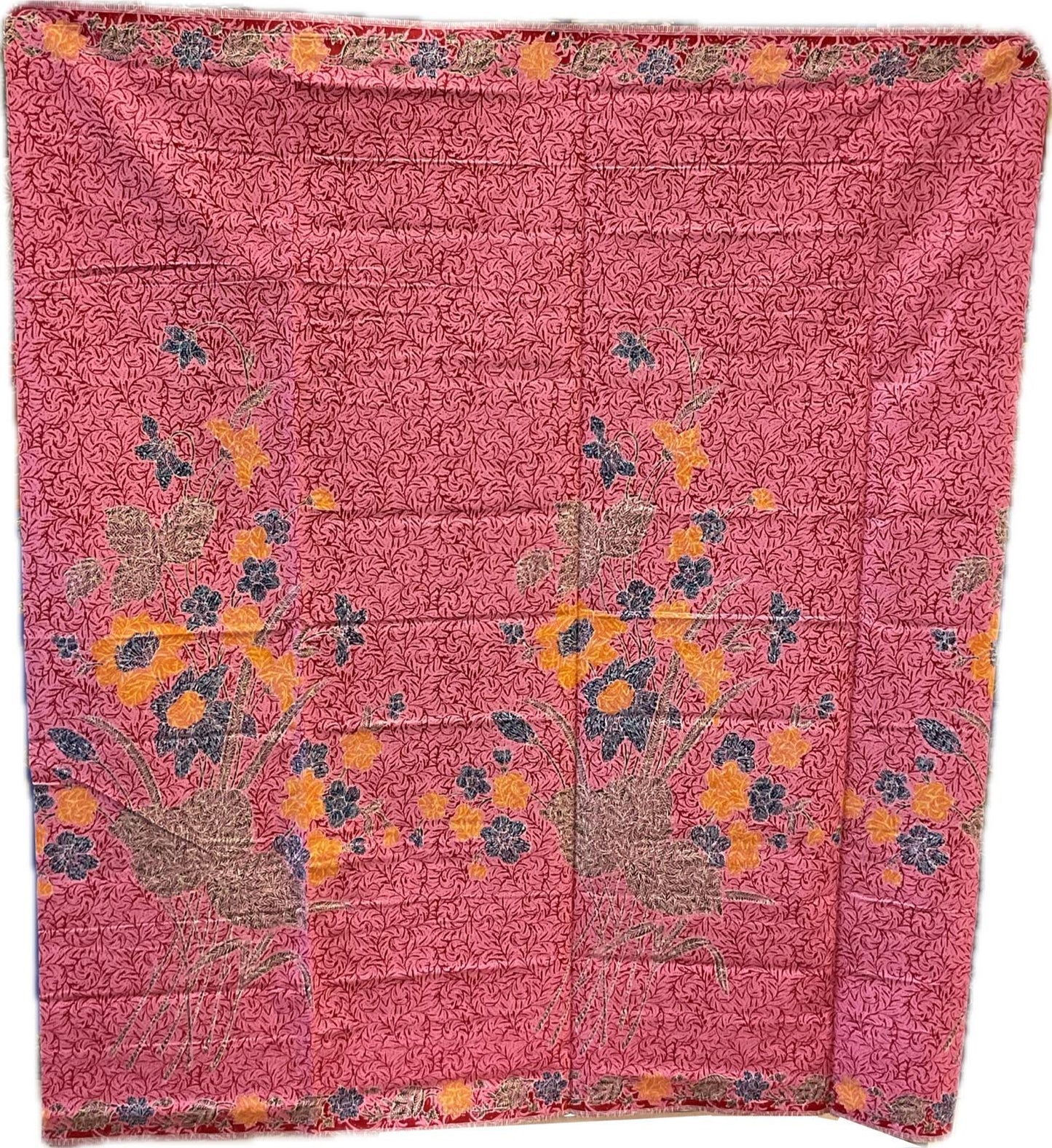Handstamp Batik Fabric HSBF-2M-PINK-90115