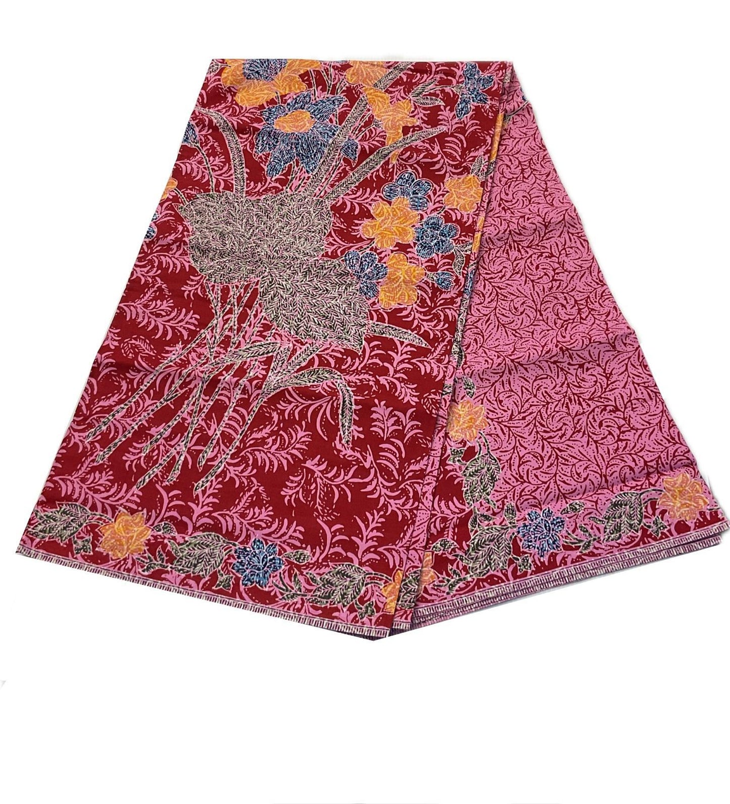 Handstamp Batik Fabric HSBF-2M-PINK-90115