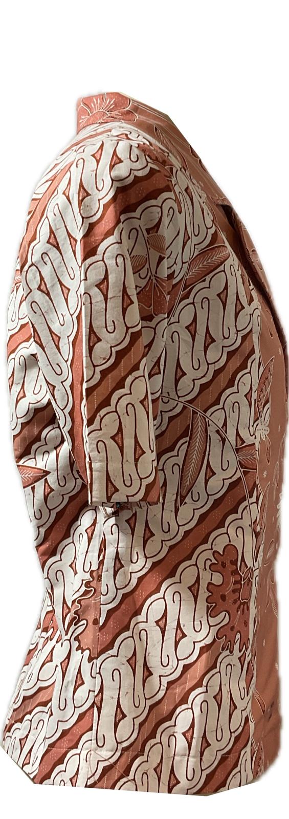 Ladies Batik Top LBT-M-BROWN-A11006