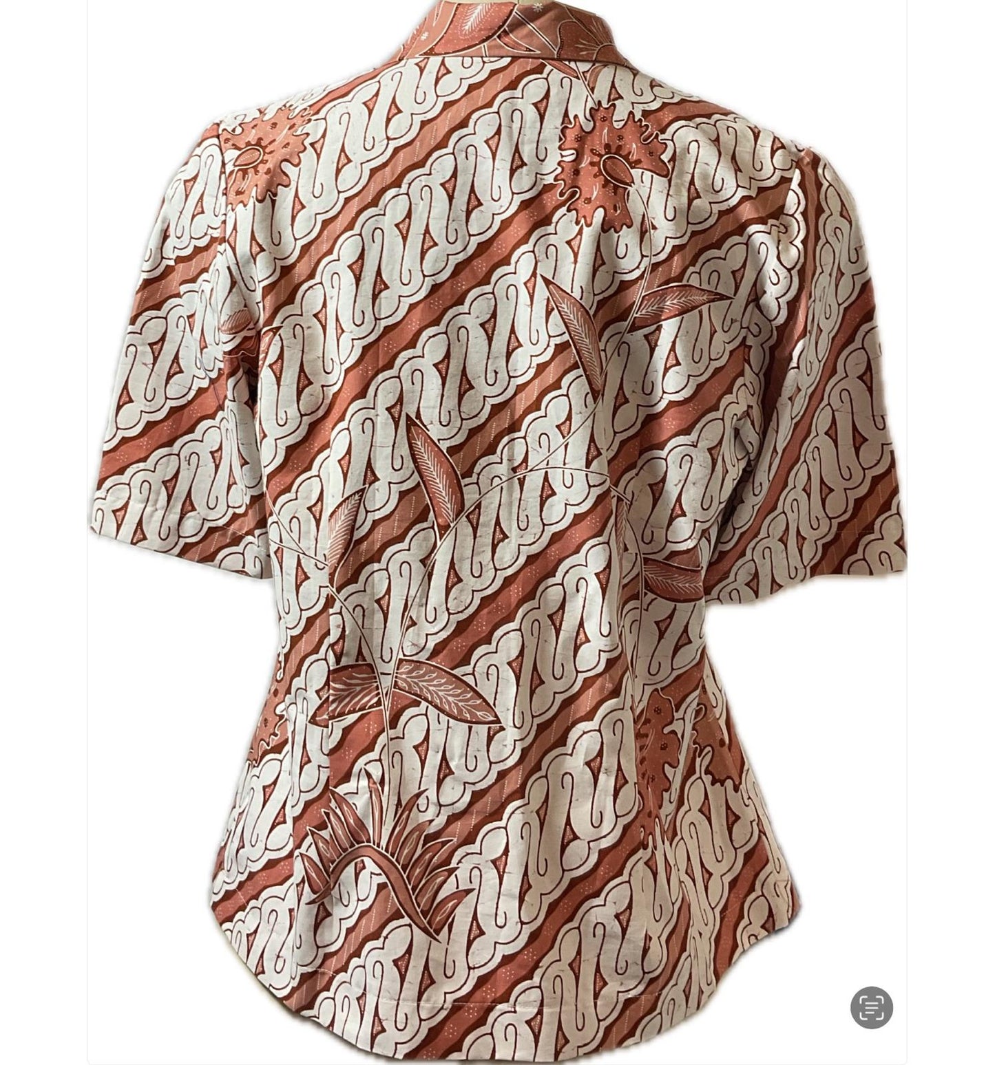 Ladies Batik Top LBT-M-BROWN-A11006
