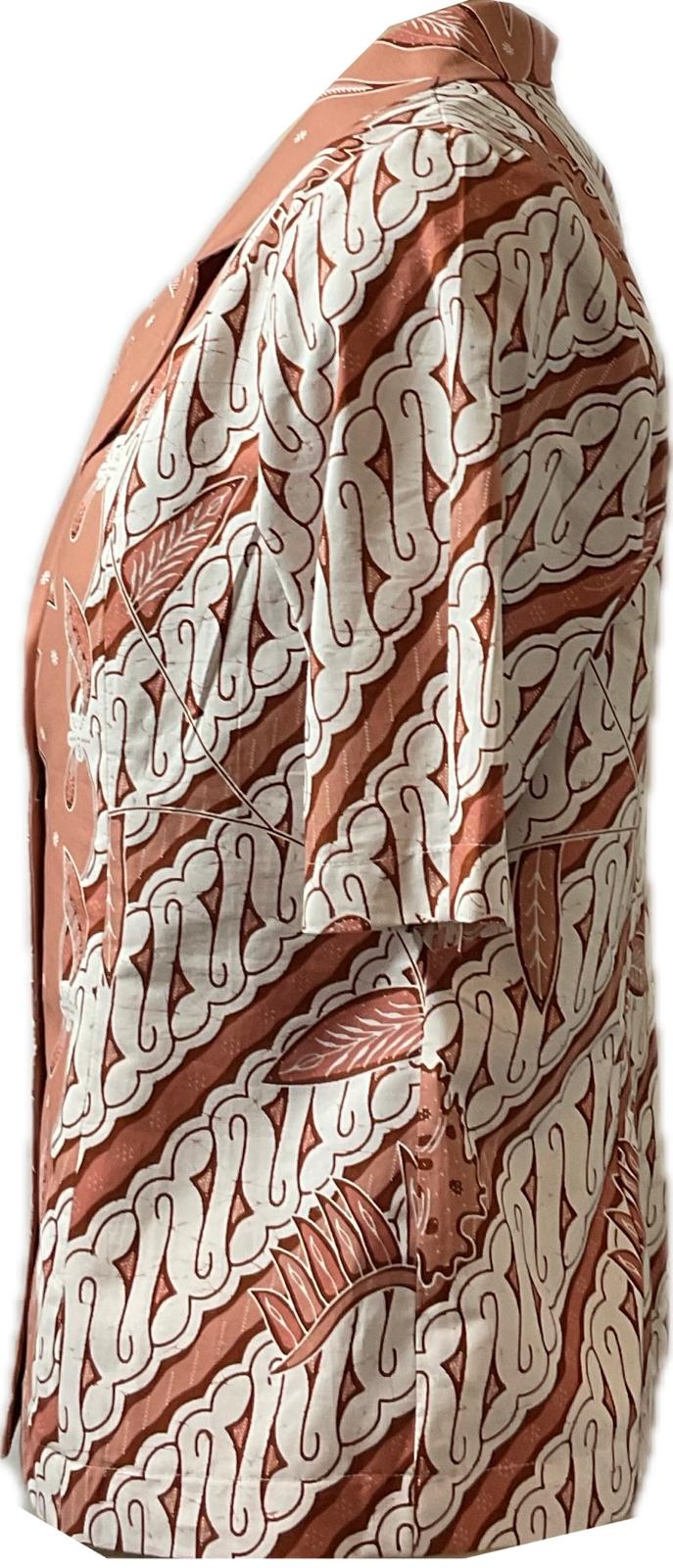 Ladies Batik Top LBT-M-BROWN-A11006