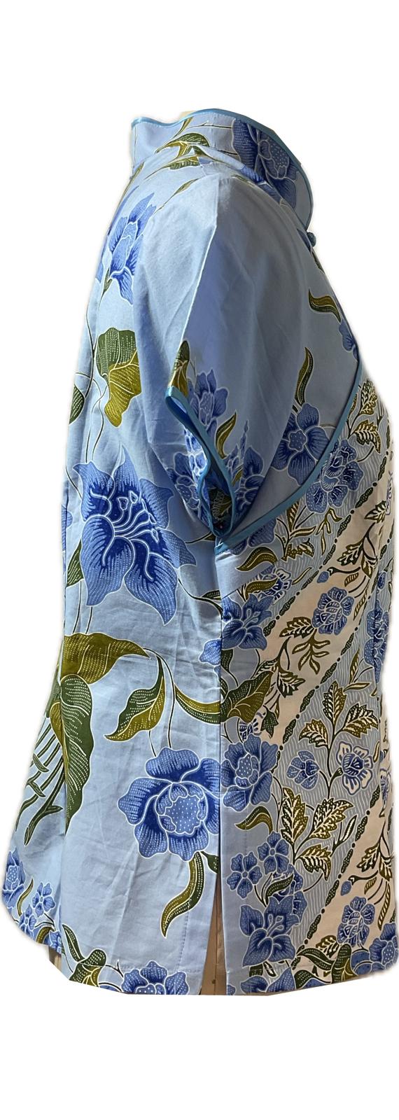 Ladies Batik Top LBT-L-BLUE-B111002