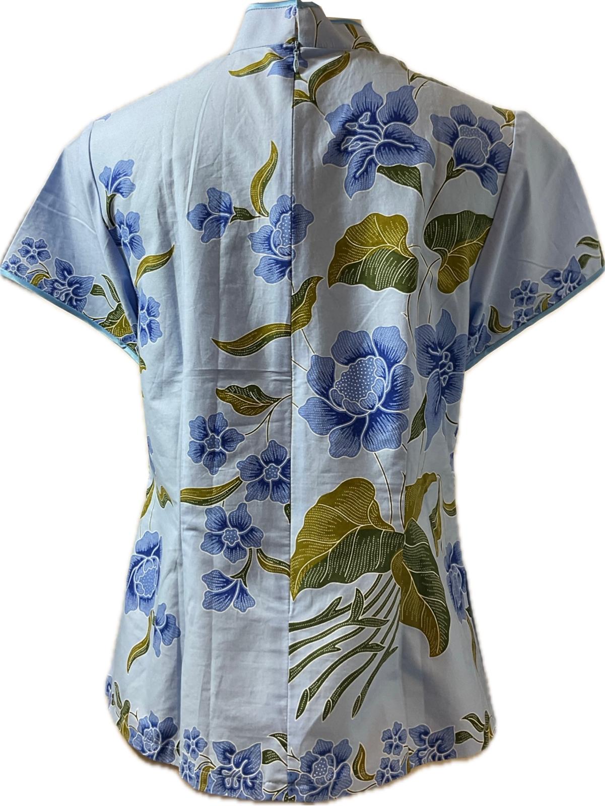 Ladies Batik Top LBT-L-BLUE-B111002