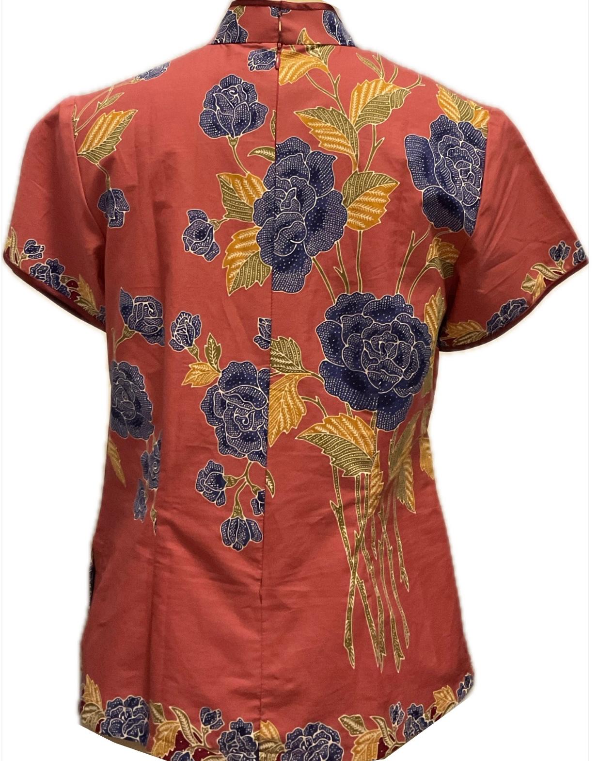 Ladies Batik Top LBT-L-PINK-B111003