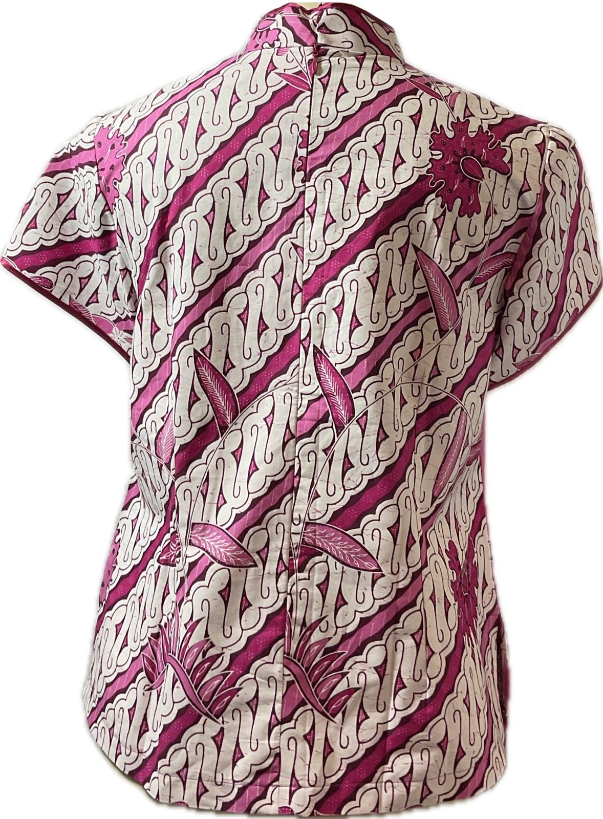 Ladies Batik Top LBT-L-PINK-B111001