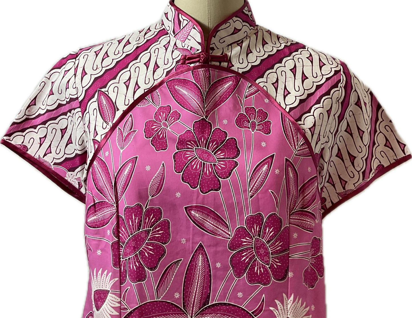 Ladies Batik Top LBT-L-PINK-B111001