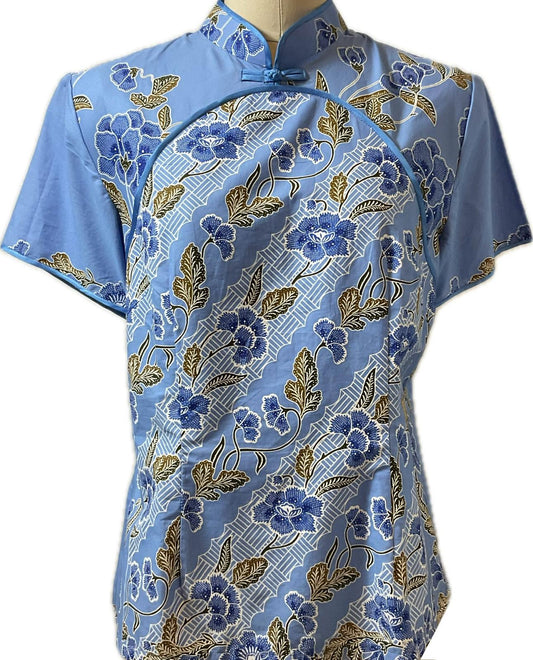 Ladies Batik Top LBT-XL-BLUE-B1111001