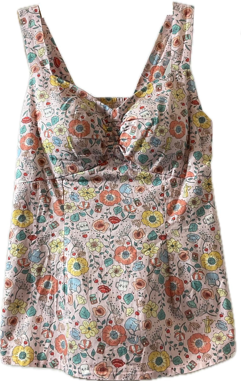 Ladies Batik Top LBT-M-PEACH-C11002