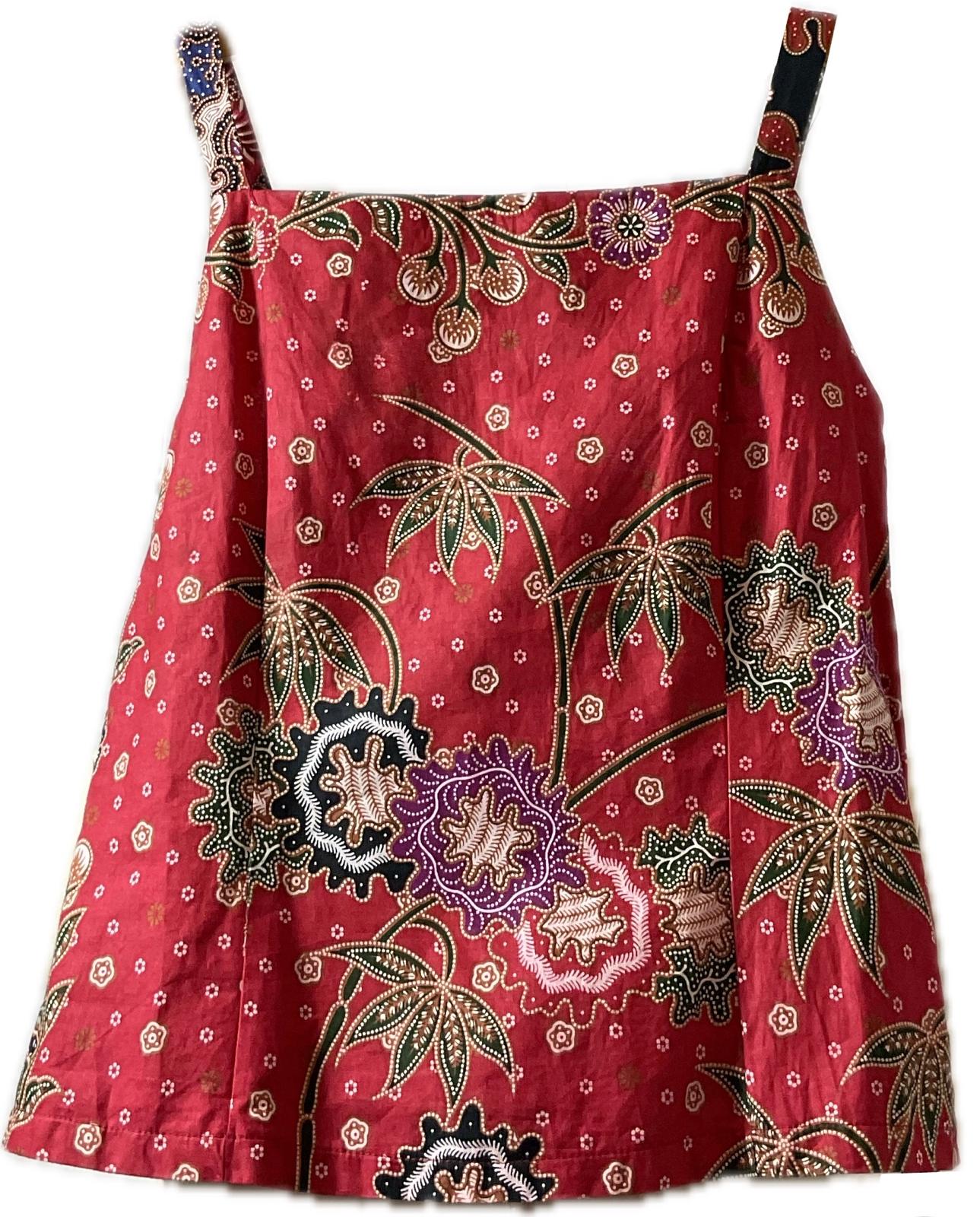 Ladies Batik Top LBT-S-PINK-C1003
