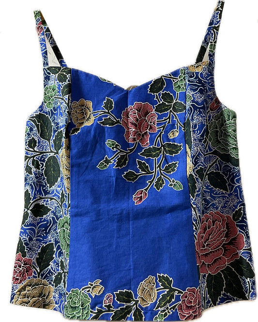 Ladies Batik Top LBT-M-BLUE-C11003