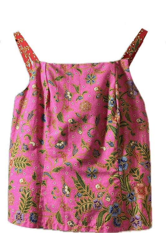 Ladies Batik Top LBT-L-PINK-C111001