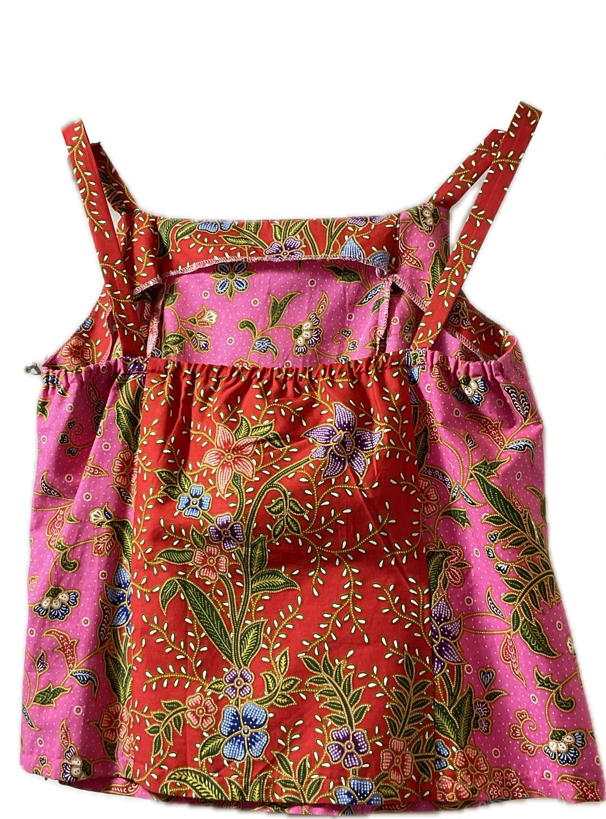 Ladies Batik Top LBT-L-PINK-C111001
