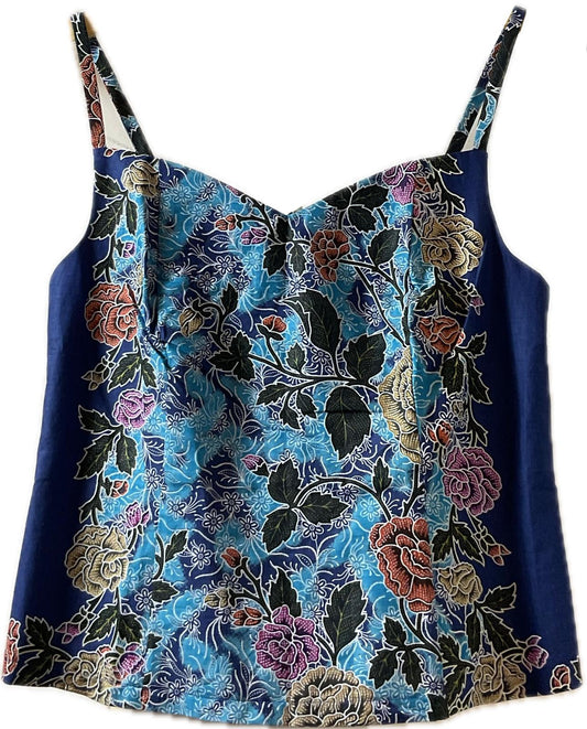 Ladies Batik Top LBT-L-BLUE-C111003