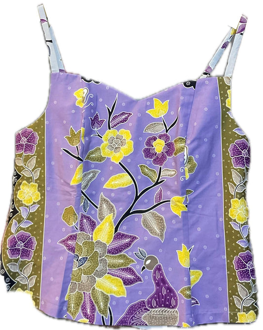 Ladies Batik Top LBT-L-PURPLE-C111004