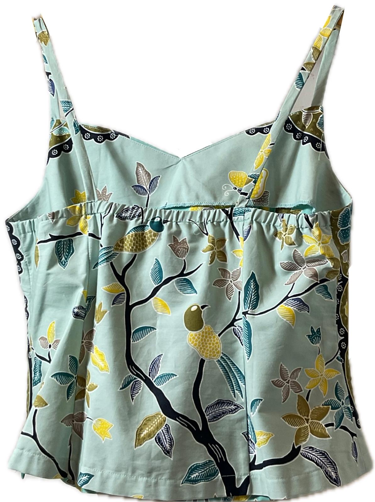 Ladies Batik Top LBT-L-BLUE-C111005