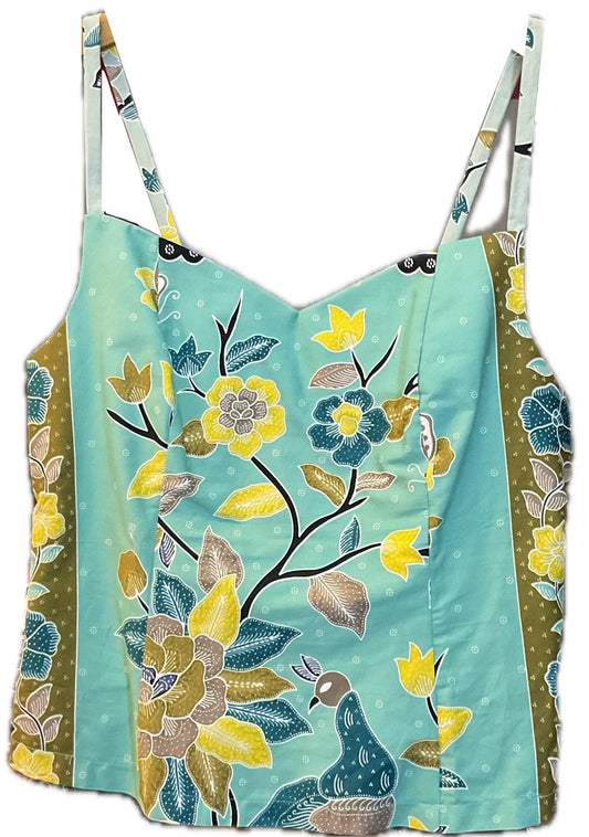 Ladies Batik Top LBT-L-BLUE-C111005